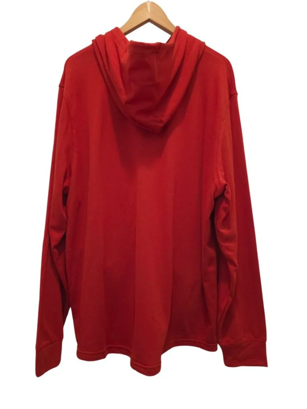 NWD Under Armour UA Rival Terry Full-Zip Red Loose Fit Hoodie Red Mens 2XL - Picture 2 of 8